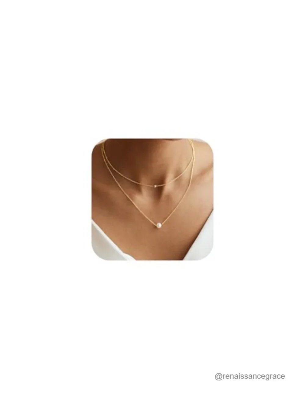 14K Gold Plated Freshwater Pearl Necklace Bridesmaid Gift